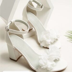 White Bridal Heel